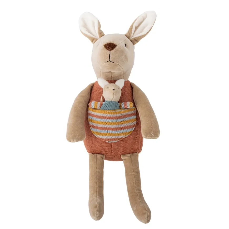 Bloomingville Kuscheltier Clover Ku00e4nguru 2-teilig