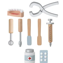 Bloomingville Spiel-Set aus Holz Zahnarzt 9-teilig