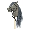 by ASTRUP Hobby Horse Steckenpferd mit geu00f6ffnetem Maul Grey