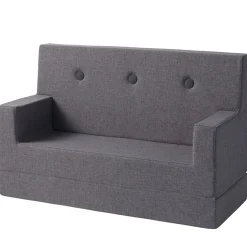 by KlipKlap KK Kids Sofa Blue Grey/Grey