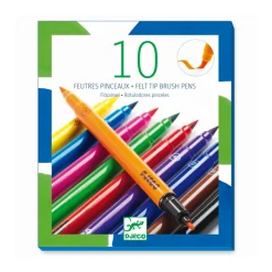 Djeco 10 Pinsel-Filzstifte Classic