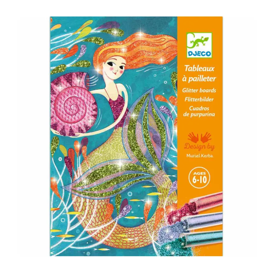 Djeco Glitzerkarten Meerjungfrauen