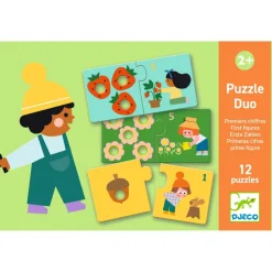 Djeco Lernspiel Puzzle duo Erste Zahlen