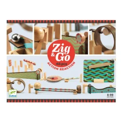 Djeco Zig & Go Aktion-Reaktion-Baukasten 48-teilig