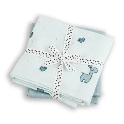 Done by Deer Mullwindel Wrap Lalee Blau 2er-Set