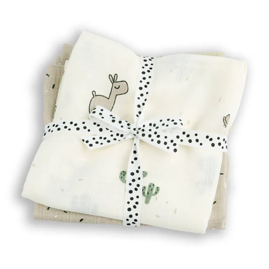 Done by Deer Mullwindel Wrap Lalee Sand 2er-Set