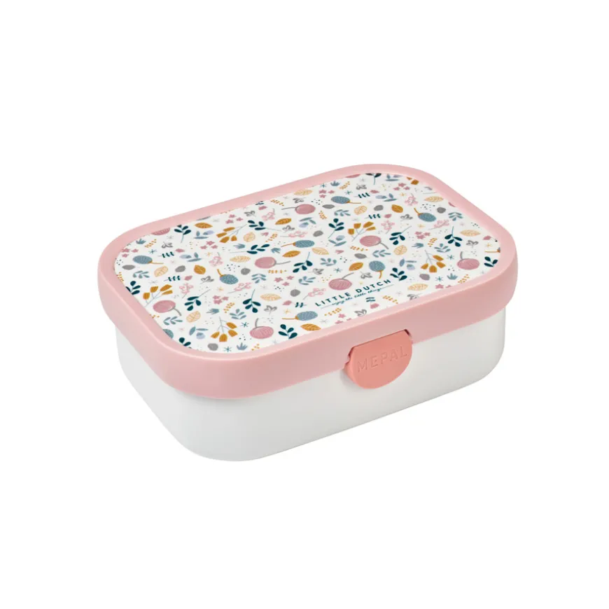 Little Dutch Brotdose Campus inkl. Gabel und Unterteilungen Spring Flowers