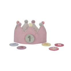 Little Dutch Geburtstagskrone mit Zahlen in Rosa