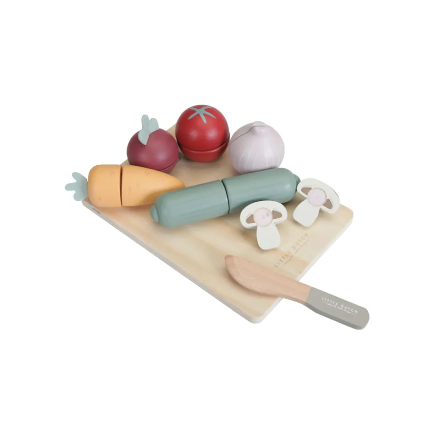 Little Dutch Holz-Gemu00fcse zum schneiden