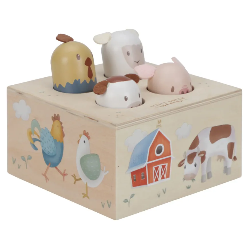 Little Dutch Pop-up-Spielzeug aus Holz Little Farm