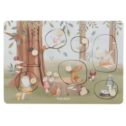 Little Dutch Sound-Greif-Puzzle Holz Forest Friends