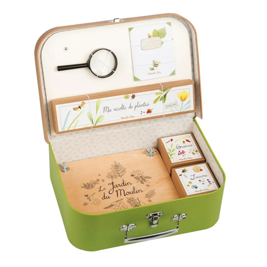 Moulin Roty Botanik-Koffer mit Zubehu00f6r