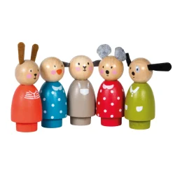 Moulin Roty Figuren-Set aus Holz La Grande Famille 5-teilig
