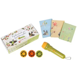 Moulin Roty Taschenlampe Projektionsleuchte zum Geschichtenerzu00e4hlen Le jardin
