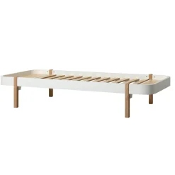 Oliver Furniture Bett Wood Lounger 90 x 200 Weiu00df/Eiche