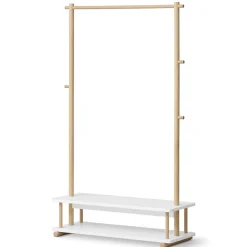 Oliver Furniture Camp Kleiderstu00e4nder weiu00df/Eiche