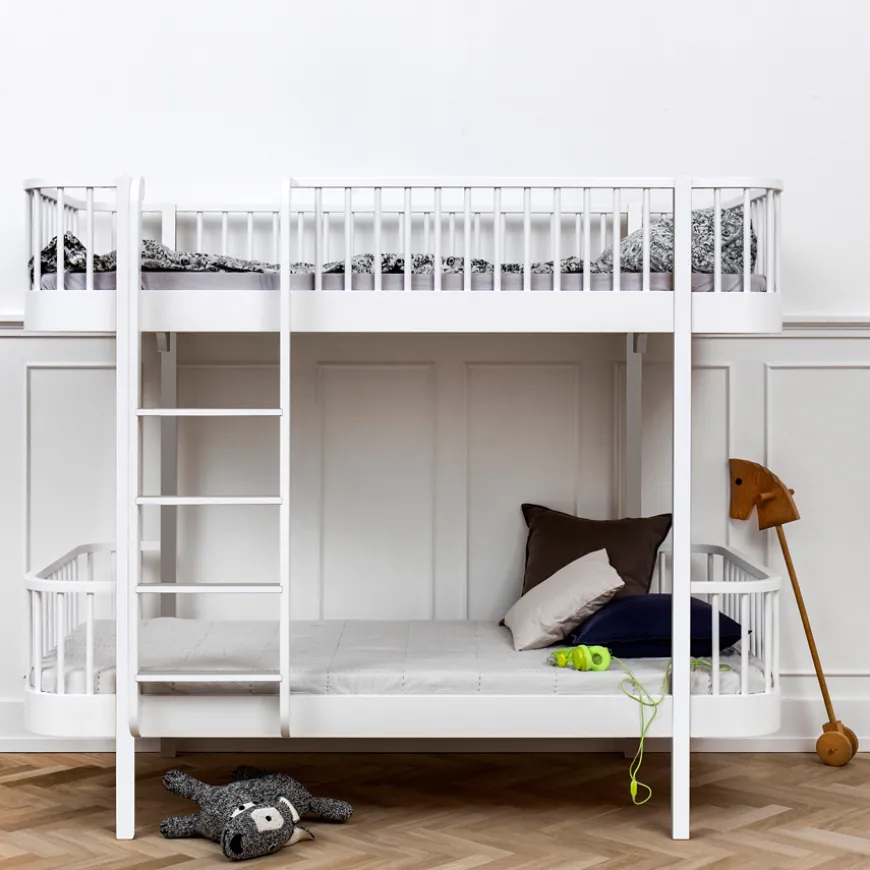 Oliver Furniture Etagenbett Wood Original Weiu00df - Leiter Vorne
