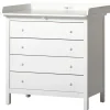 Oliver Furniture Seaside Wickelkommode 4 Schubladen Weiu00df