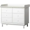 Oliver Furniture Seaside Wickelkommode 6 Schubladen Weiu00df