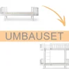Oliver Furniture Umbauset Wood Original Einzelbett/Juniorbett zum Etagenbett weiu00df