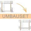 Oliver Furniture Umbauset Wood Original Hochbett zum Etagenbett weiu00df/Eiche
