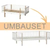 Oliver Furniture Umbauset Wood Original Junior Bettsofa zum Bettsofa, Weiu00df/Eiche