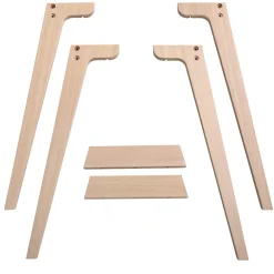 Oliver Furniture Wood Extra Tischbeinset Schreibtisch 72,6 cm