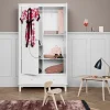 Oliver Furniture Wood Kleiderschrank 2-Tu00fcrig Weiu00df