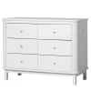 Oliver Furniture Wood Kommode 6 Schubladen Weiu00df
