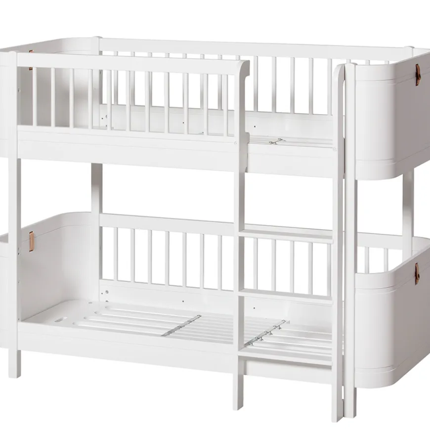 Oliver Furniture Wood Mini+ halbhohes Etagenbett Weiu00df