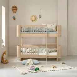 Oliver Furniture Wood Mini+ halbhohes Etagenbett Eiche