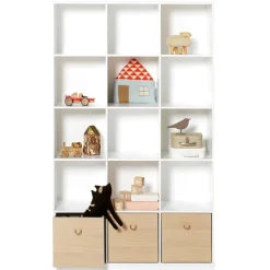 Oliver Furniture Wood Stand-Regal 3 x 5 Vertikal mit Sockel