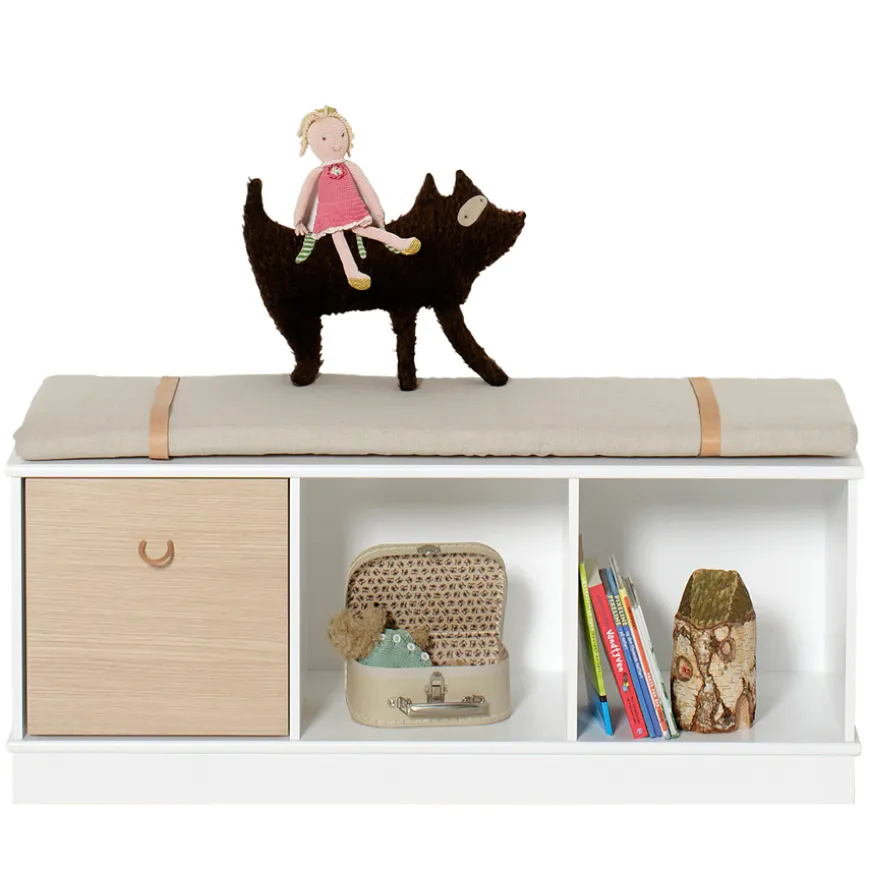 Oliver Furniture Wood Stand-Regal 3 x 1 Horizontal mit Sockel