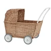 Olli Ella Puppenwagen aus Rattan Strolley Natural