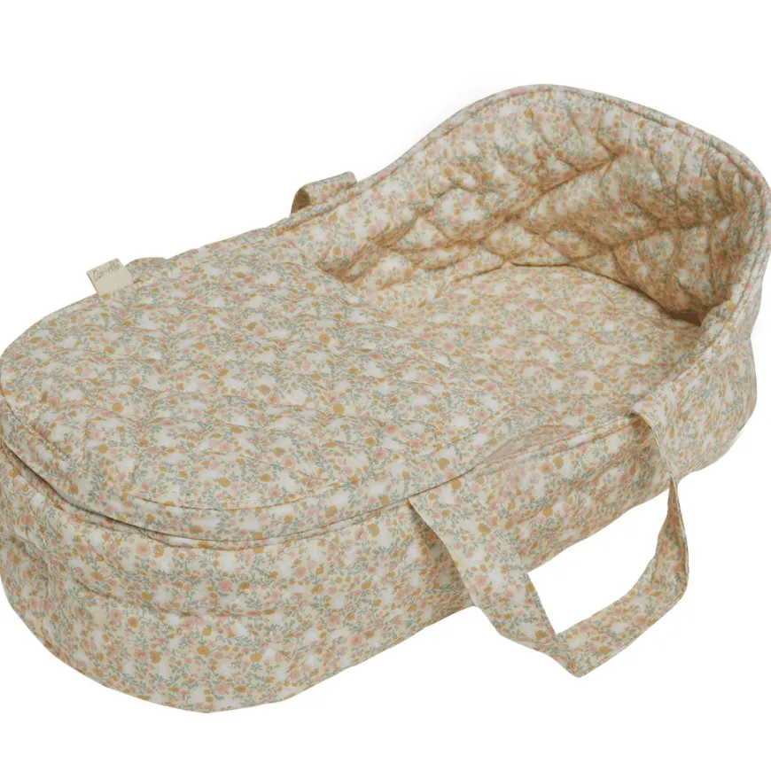 Olli Ella Tragbares Puppenbett Dinkum Dolls Quilted Garden Floral