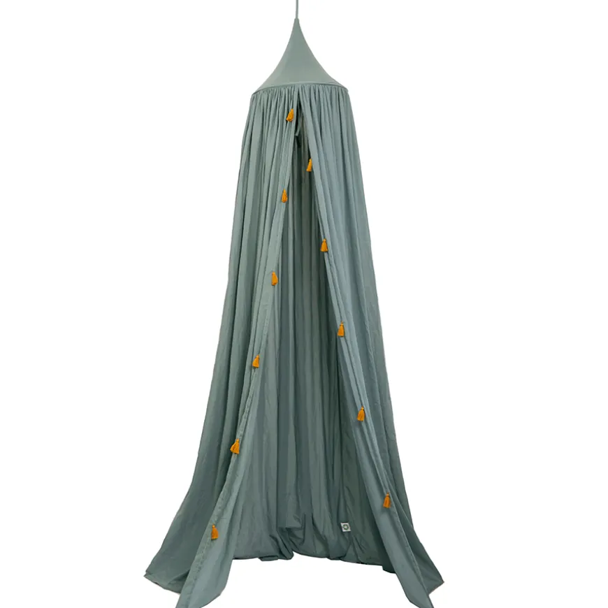 Roommate Betthimmel Vorhang Sea Grey Bio-Baumwolle