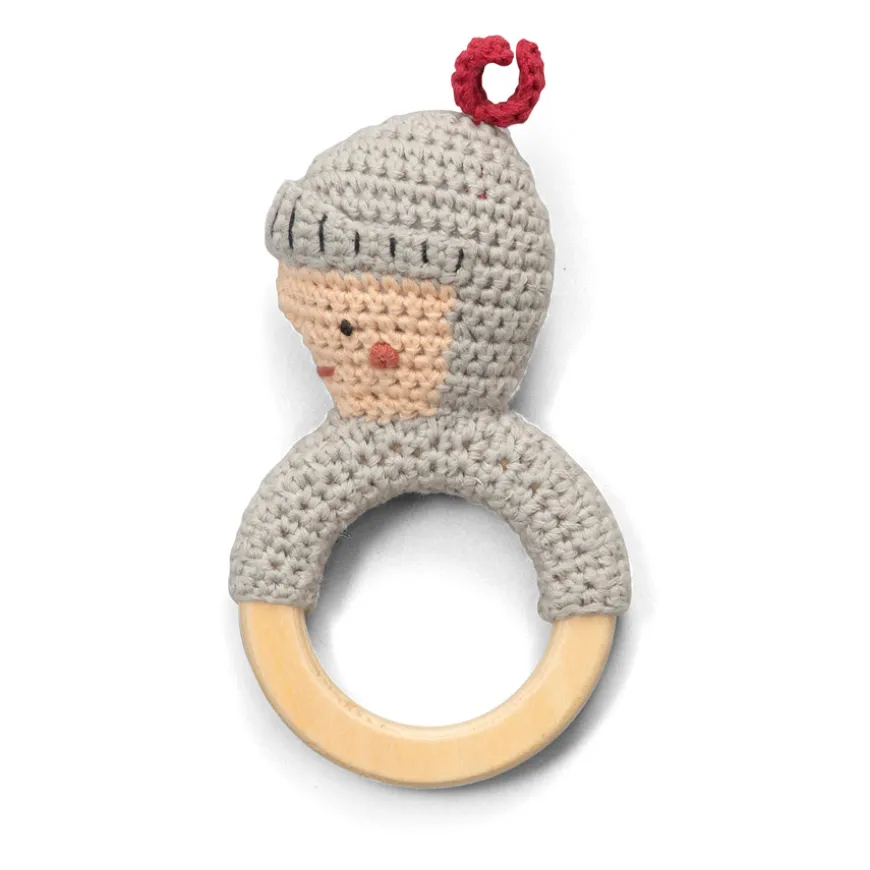 Sebra Hu00e4kel-Rassel auf Holzring Ritter