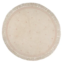 Tapis Petit Teppich Emma dots pink 130x130