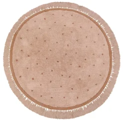 Tapis Petit Teppich Juul dot Pink 130x130