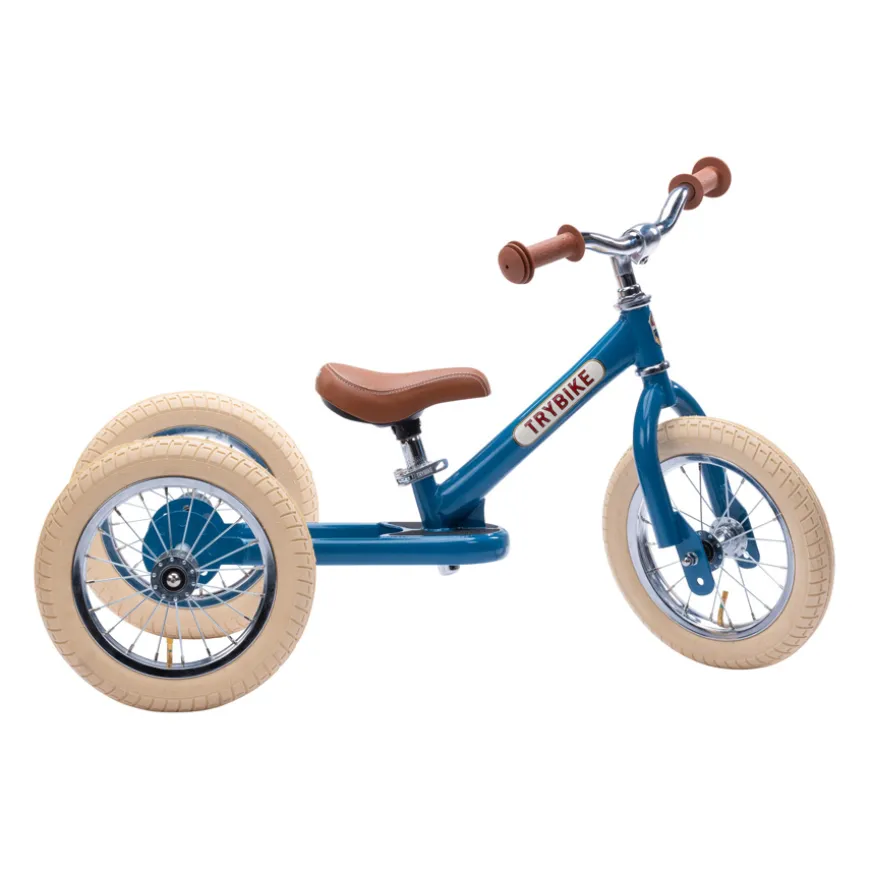Trybike Dreirad / Laufrad Steel Vintage Blue 2 in 1