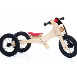 Trybike Dreirad / Laufrad Wood Red 4 in 1