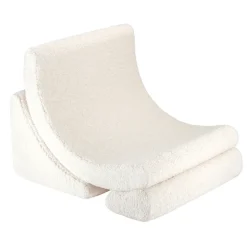 Wigiwama modularer Kindersessel Cream White Moon Chair Teddy