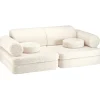 Wigiwama modulares Kindersofa Cream White Teddy