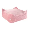 Wigiwama Pouf Ottoman Pink Mousse Square Cord